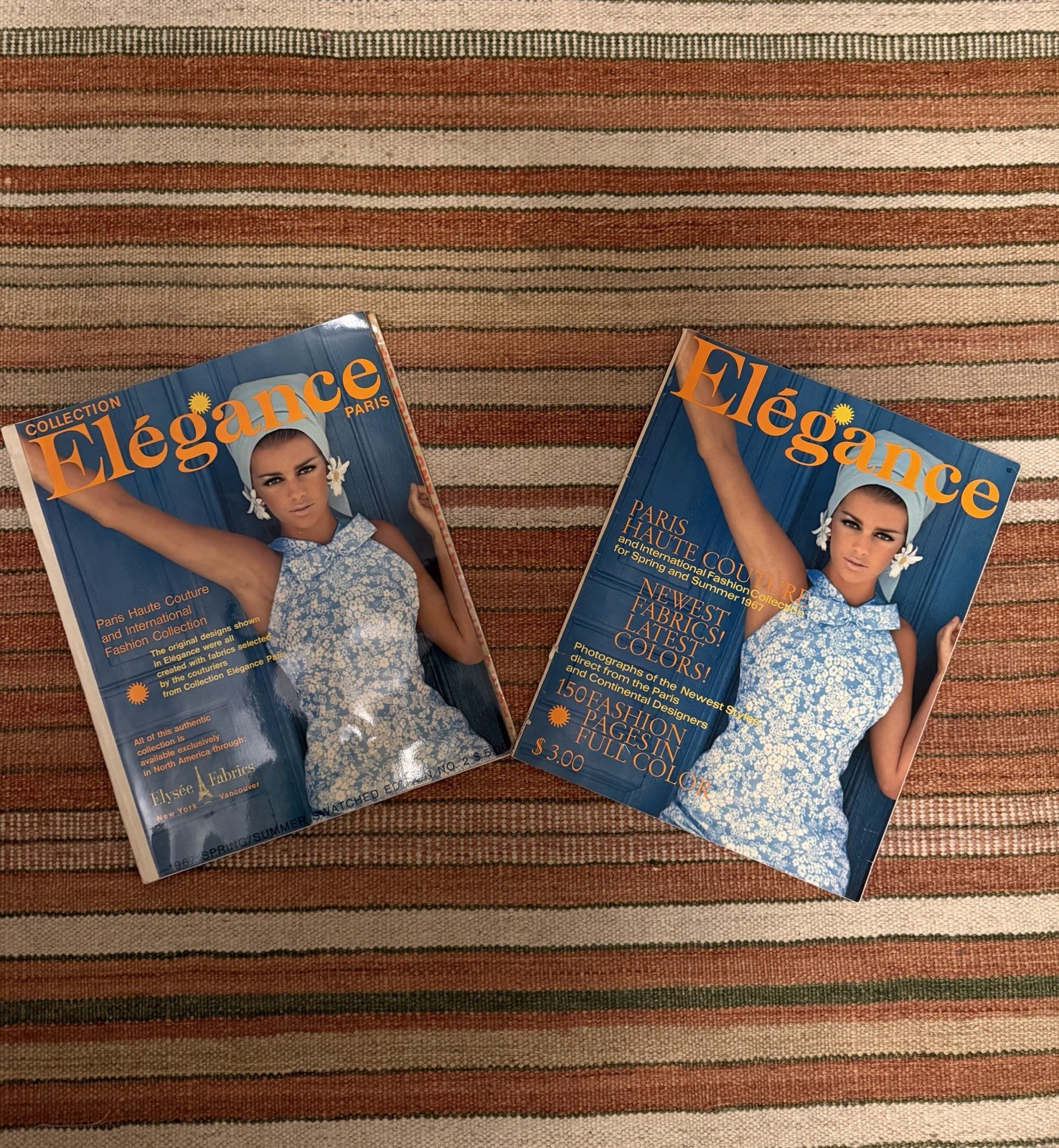 Vintage 1967 Elegance Paris Haute Couture Magazine & Swatched Edition FABRIC Vintage 1967 Elegance Paris Haute Couture Magazine & Swatched Edition FABRIC