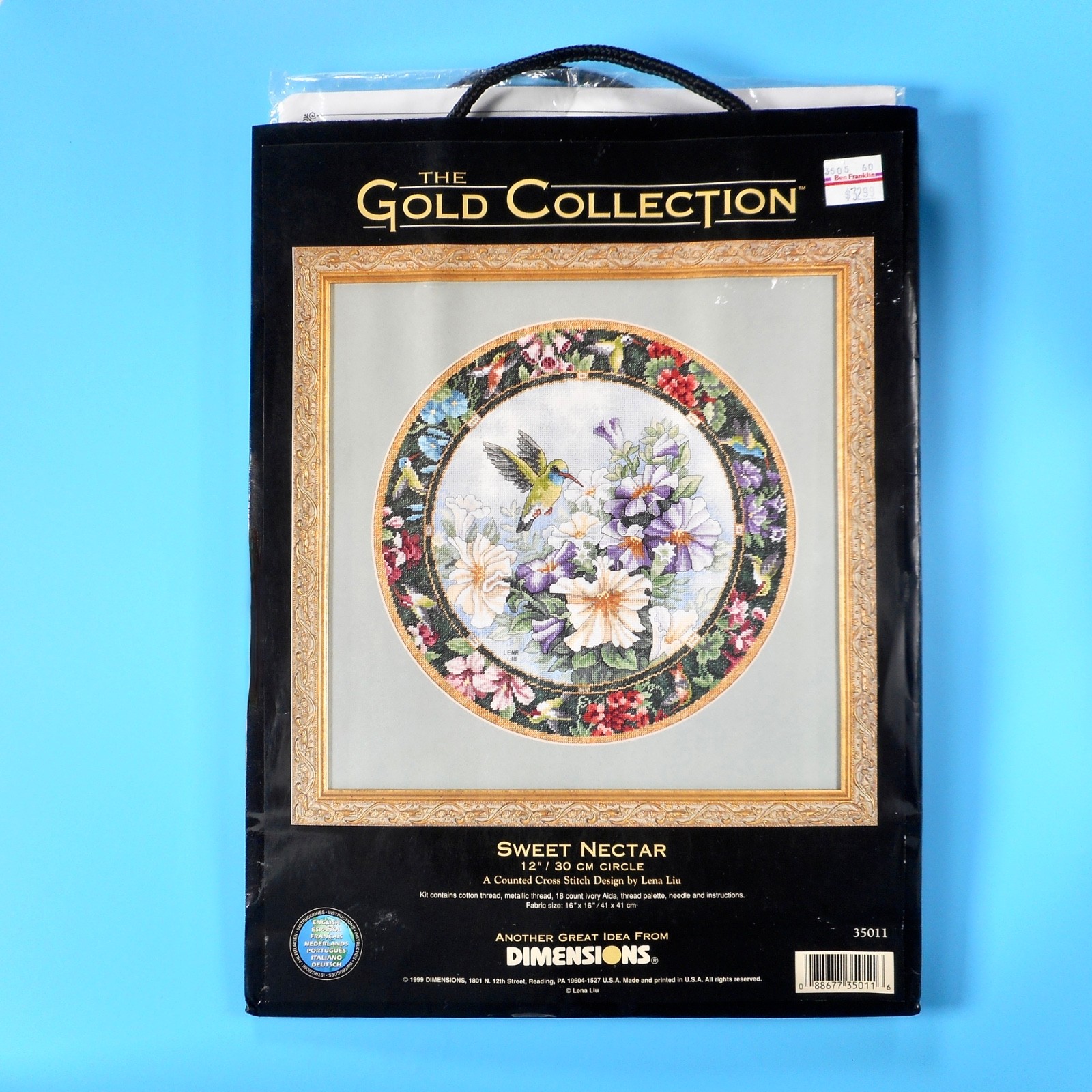 Dimensions Gold Collection SWEET NECTAR Cross Stitch Kit 35011 Hummingbird Liu