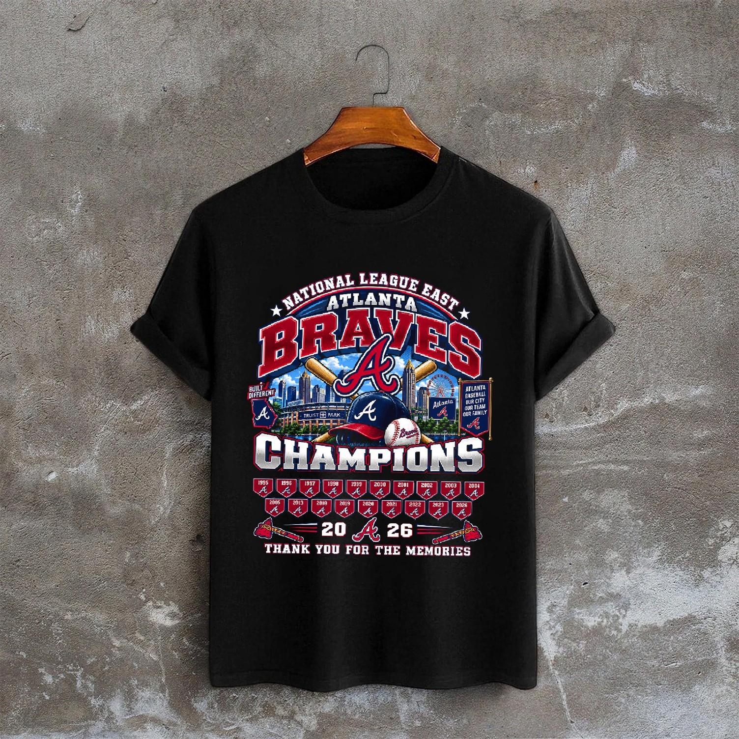 Atlanta Braves 2026 NL East Division Champion T-Shirt Atlanta Braves 2026 NL East Division Champion T-Shirt