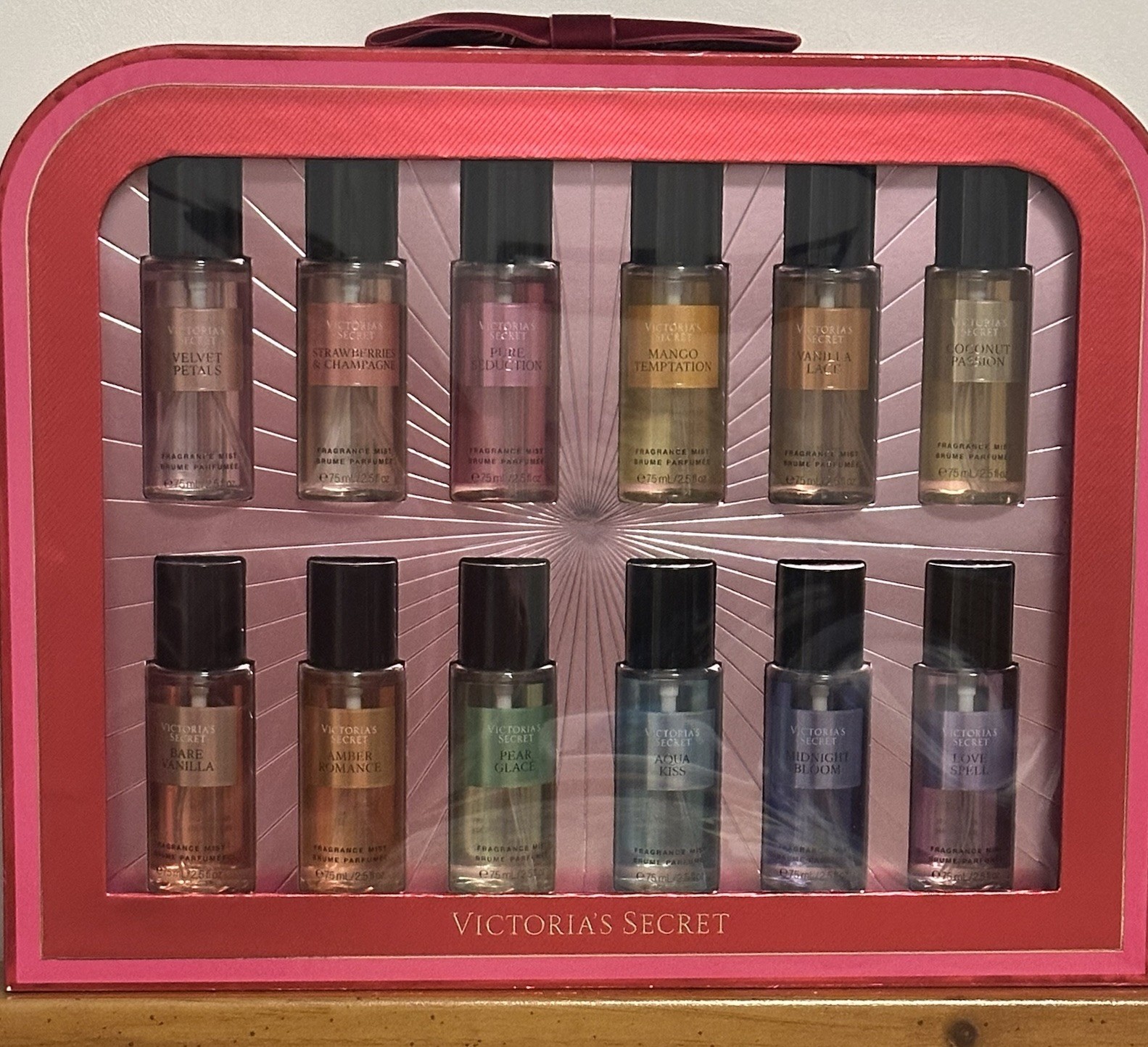 Victorias Secret 12 Days Of Mist Gift Set Mini Love Spell Pure Seduction etc New