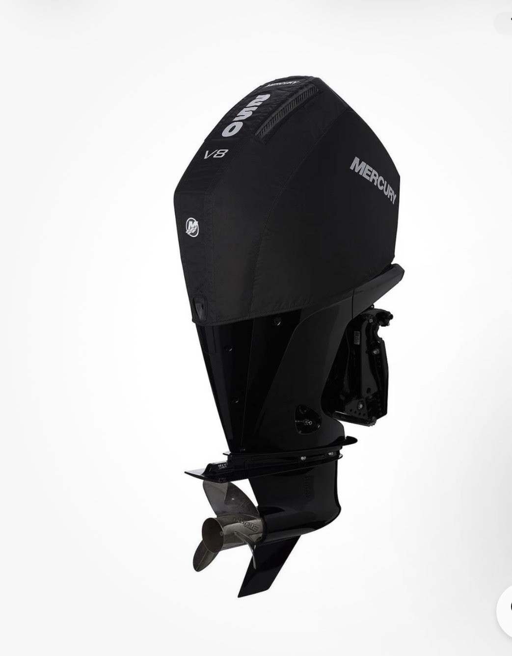 Mercury Marine 8M0228520 4.6L V8 250hp Outboard Vented Splash Cover, Black