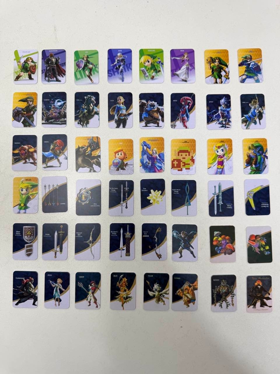 48pcs/set BOTW TOTK Zelda Tears of the Kingdom Mini NFC Cards for Switch 2 Wii U
