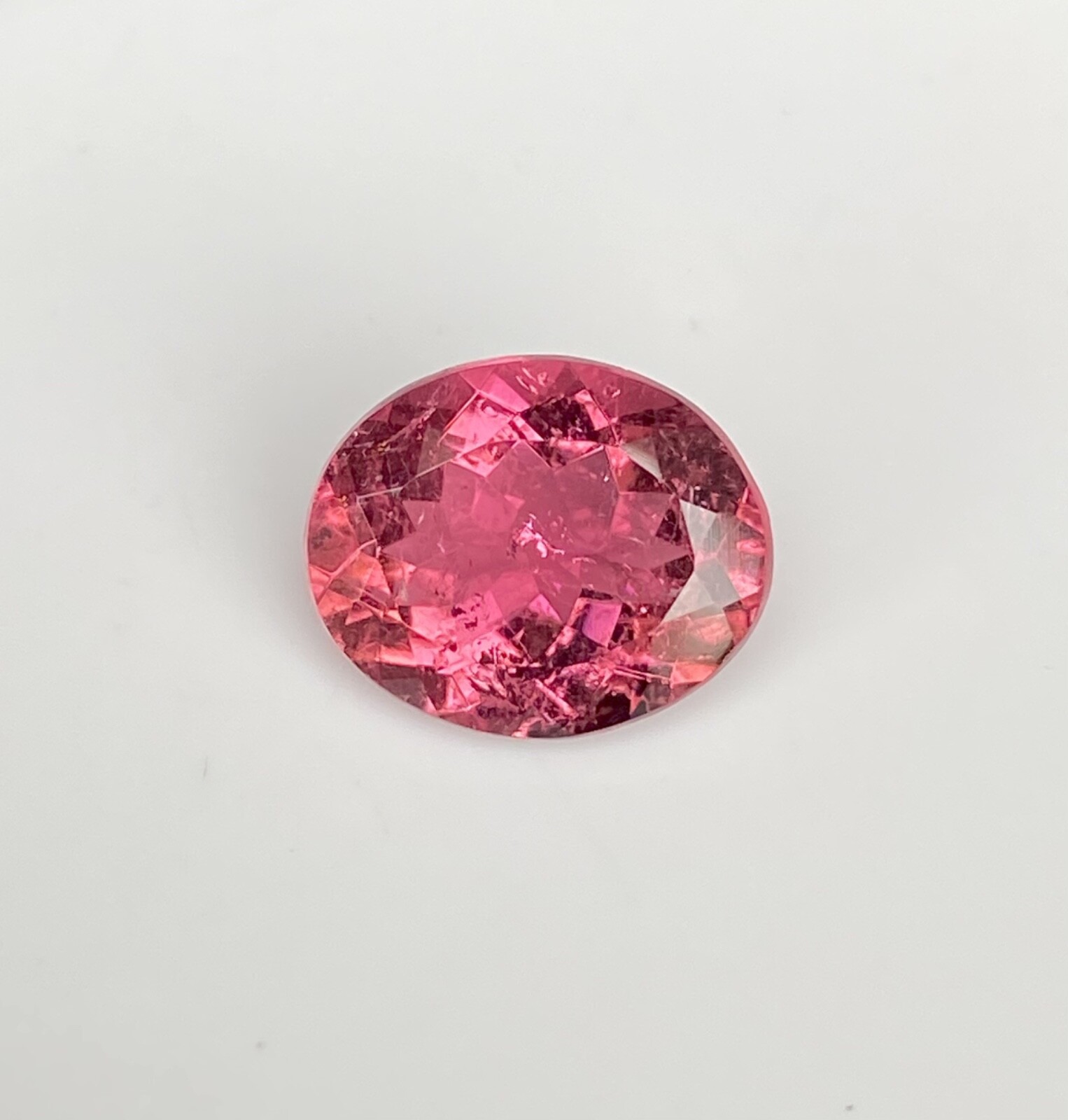 4.13CT Tourmaline, 11X9MM Pink color, Oval classic Cut Stone from Brazil.