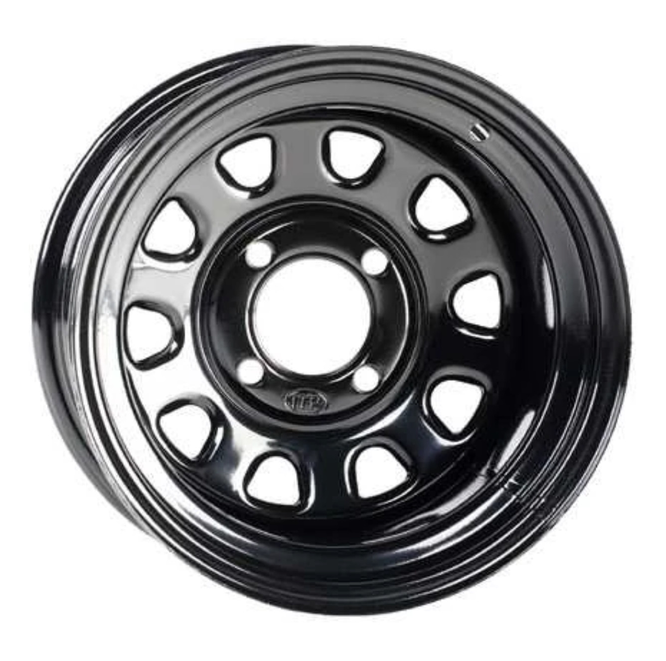 Itp Delta Black - 12X7 (4/110) 1223049014B ATV STEEL WHEEL