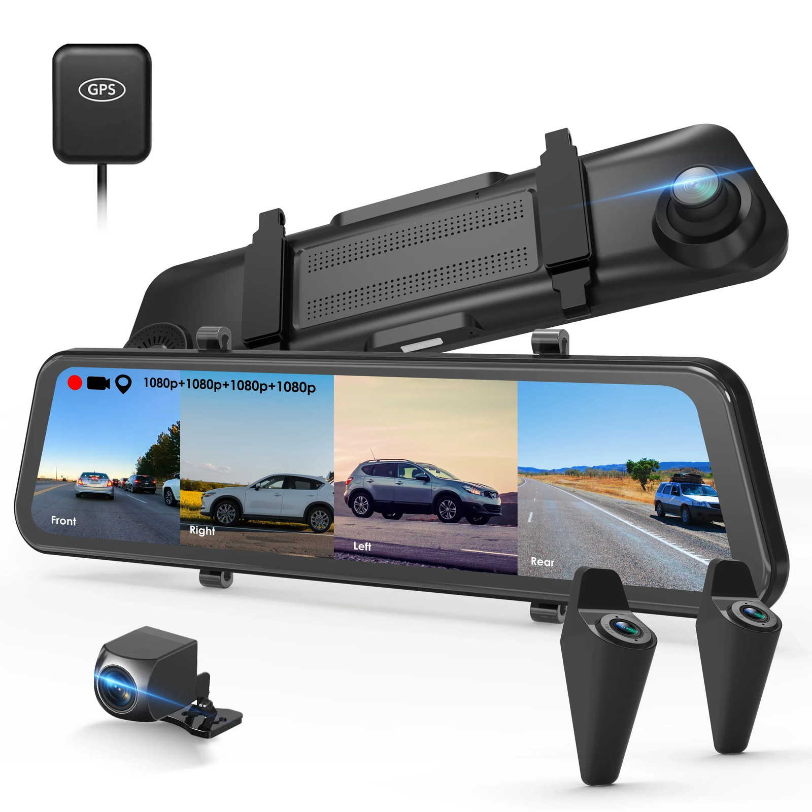 Rexing M2-4 4-CH Mirror Dash Cam | 12\
