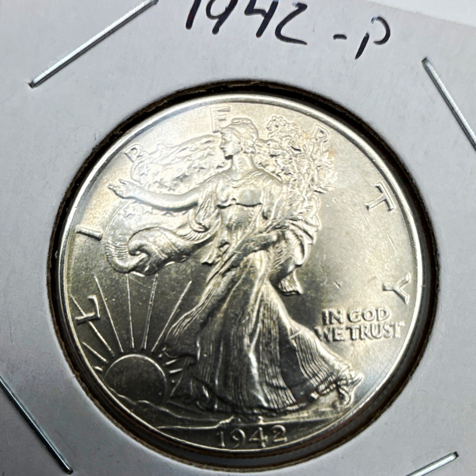 1942-P Liberty Walking Half Dollar 50C Silver .900 Business Strike KM#142