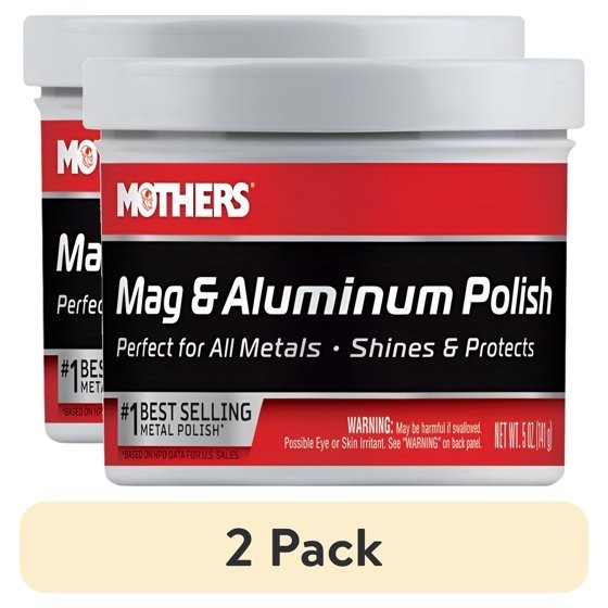 MOTHERS Mag & Aluminum Polish. Fast Shipping (2 pack)