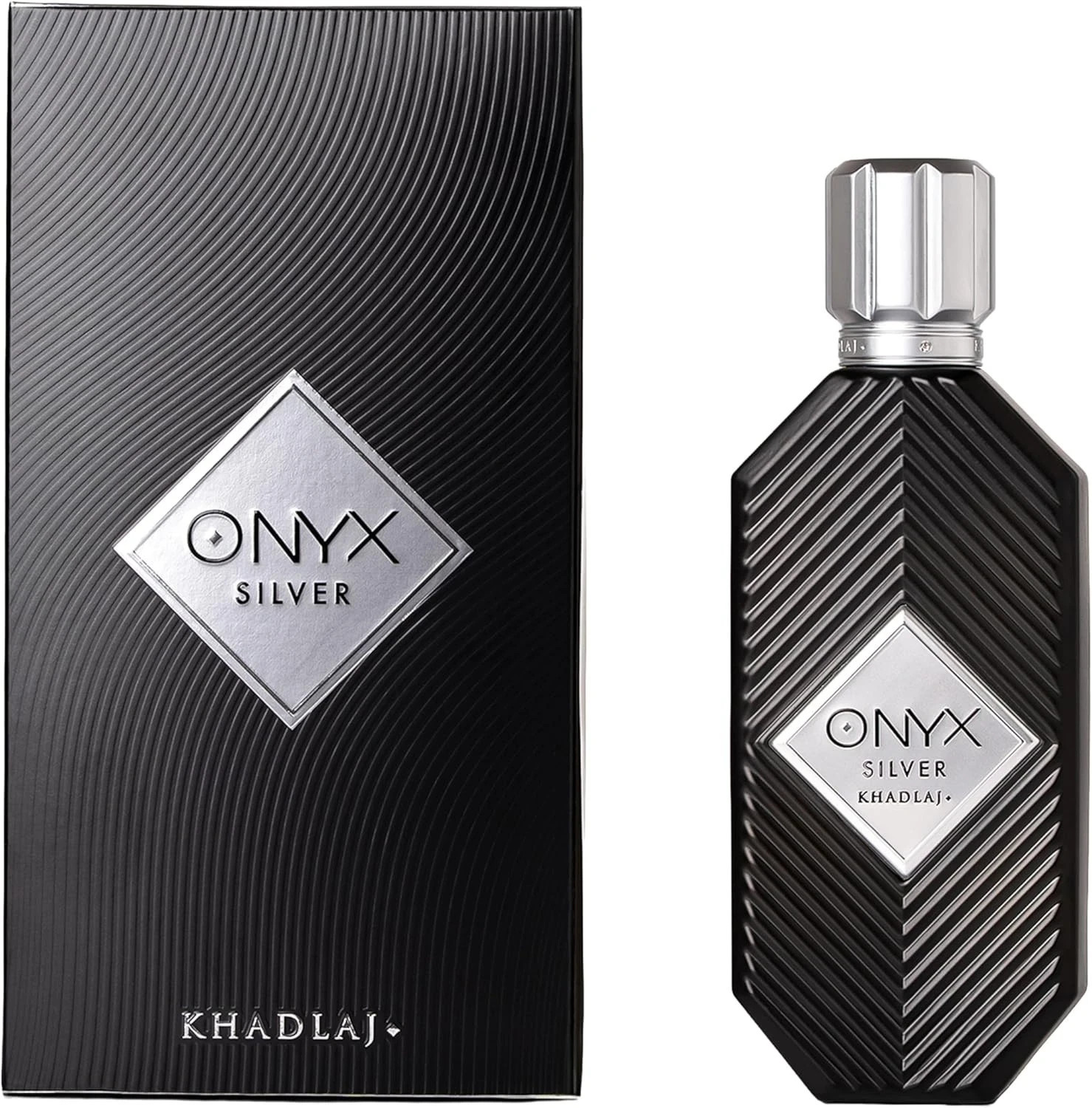 Onyx Silver by Khadlaj Eau De Parfum 3.4 oz Spray New