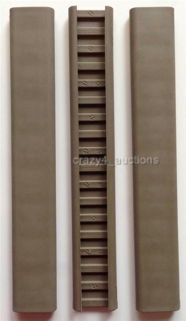 (1) ERGO Ladder SLIM LINE Low Profile Rail Covers FDE OD Green Black Pink Zombie