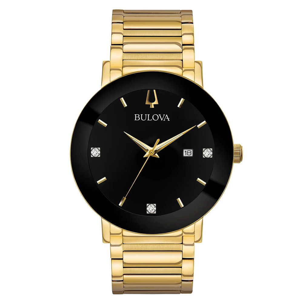 Bulova Modern Series Futuro 97D116 Black IP and Gold-tone Men\'s Quartz Watch