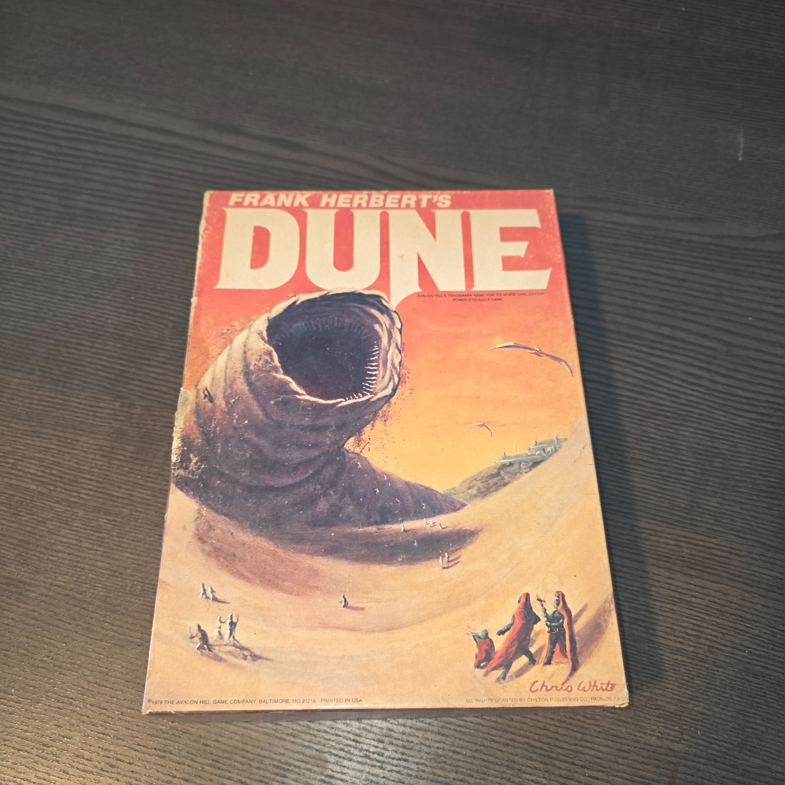 Dune Bookcase Board Game Avalon Hill Frank Herbert’s Vintage 1979