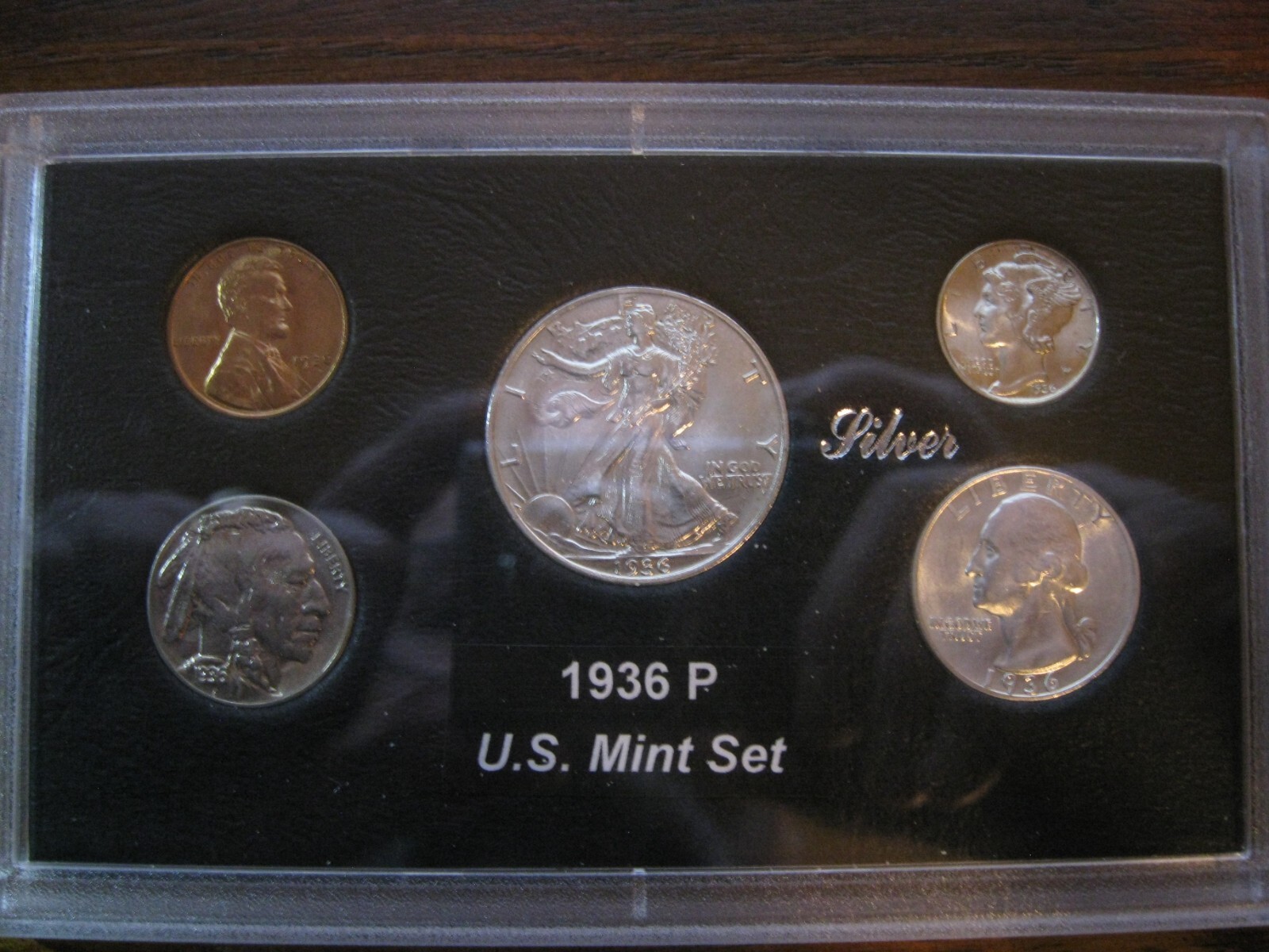 1936 P US Silver Mint Set Brilliant Uncirculated Very Nice
