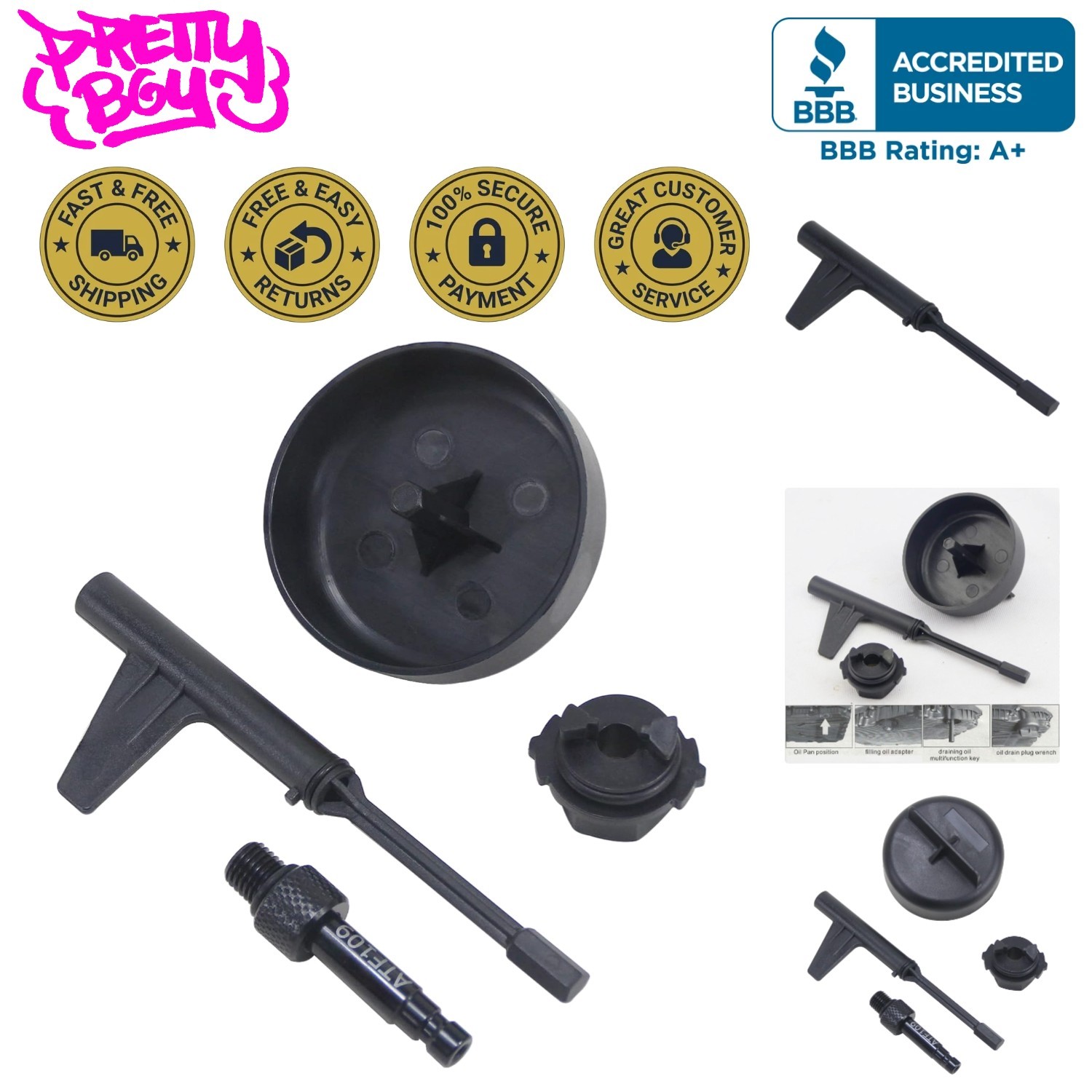 Mercedes-Benz 9G Tronic Transmission Oil Filling Set - Complete Maintenance Kit