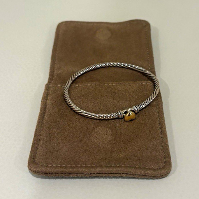 David Yurman CLASSIC CABLE HEART STATION BRACELET David Yurman CLASSIC CABLE HEART STATION BRACELET