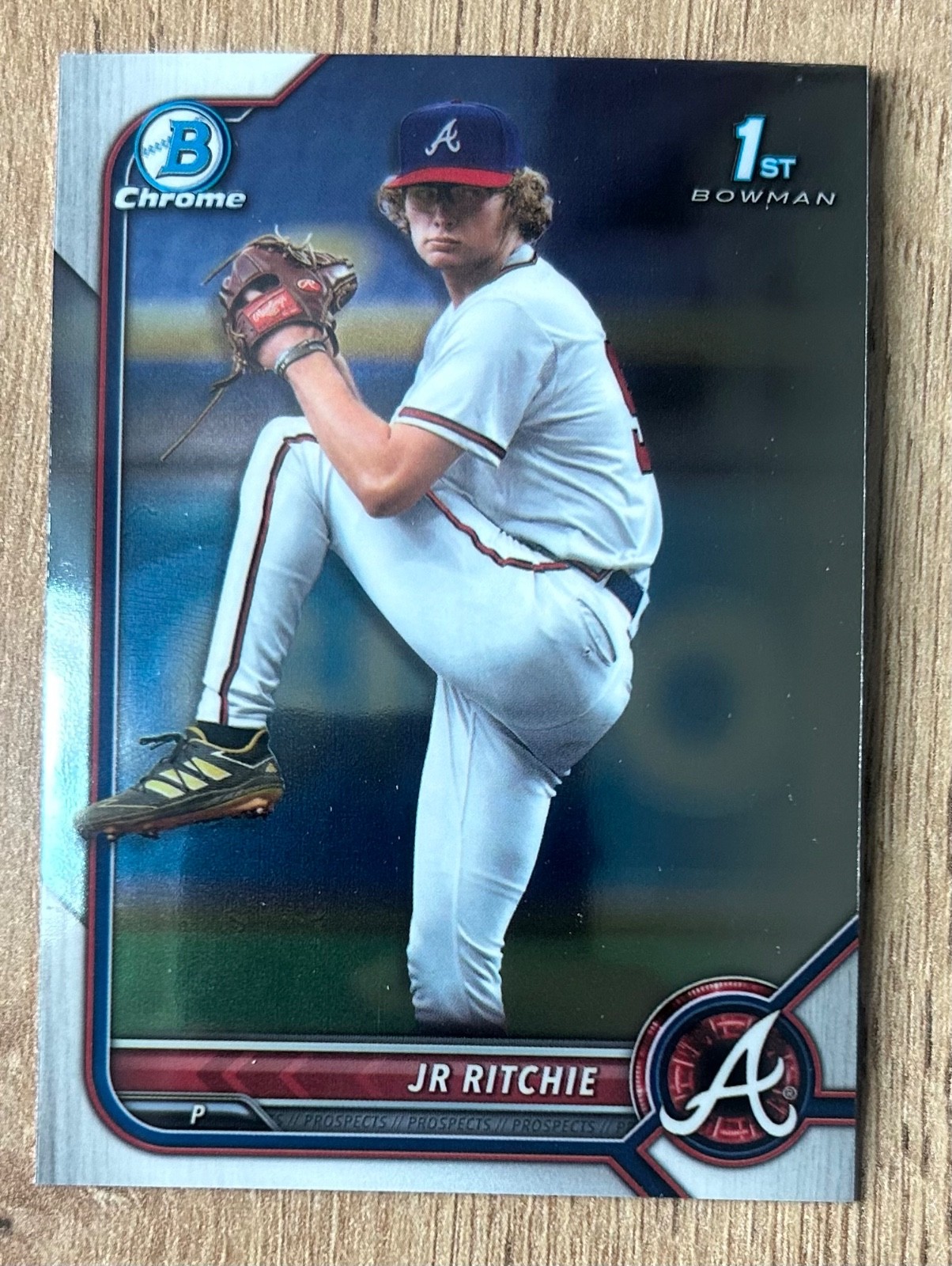 2022 1st Bowman Draft Chrome JR Ritchie #BDC-126 (RC) Atlanta Braves 2022 1st Bowman Draft Chrome JR Ritchie #BDC-126 (RC) Atlanta Braves