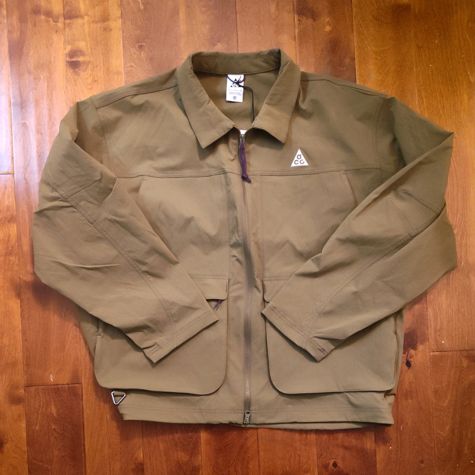 Nike ACG Smith Summit Men\'s 2XL Olive Full-Zip Lined Jacket HV0598-368 NWT