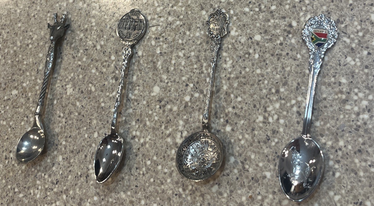 Set of four vintage souvenir spoons Set of four vintage souvenir spoons