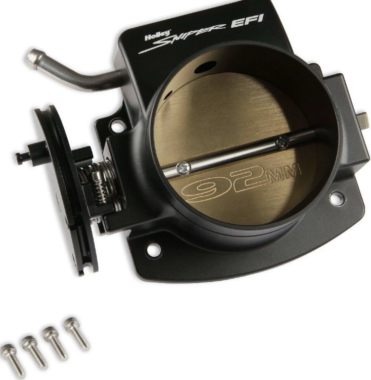 NEW HOLLEY SNIPЕR ЕFI THROTTLE BODY, 92MM, GM LS, BLACK ,4 BOLT, IAC PROVISION