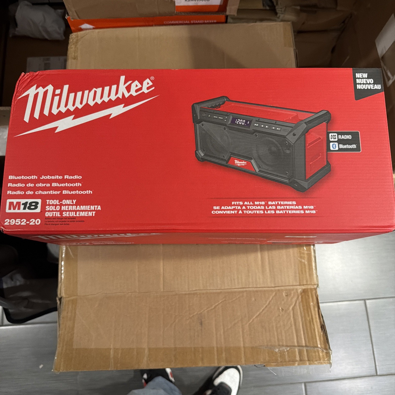 Milwaukee Tool 2952-20 M18 Bluetooth Jobsite Radio. Brand new in box