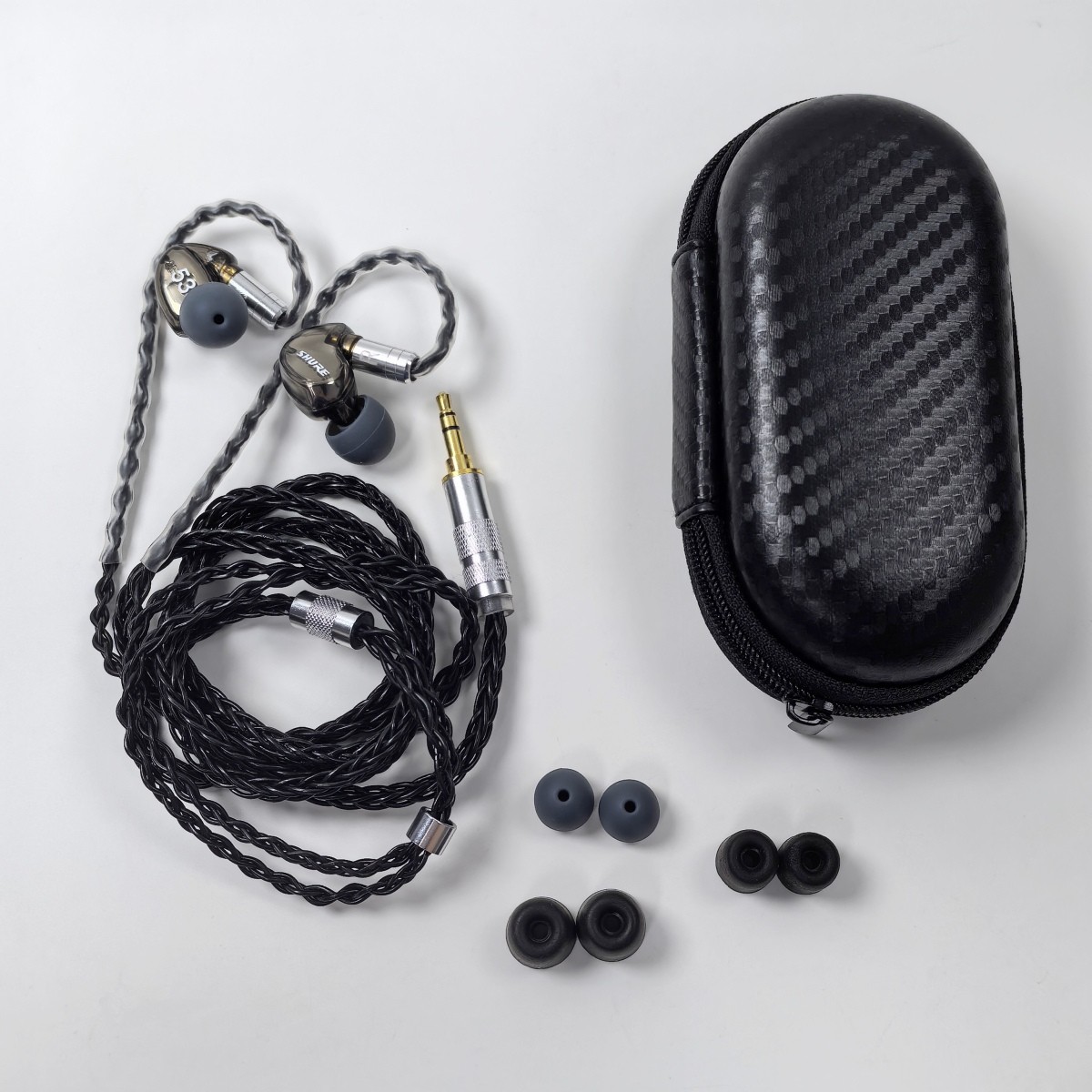 Shure SE535 Earphones Sound Isolating 3.5mm Stereo Voice Headset - Black Gold
