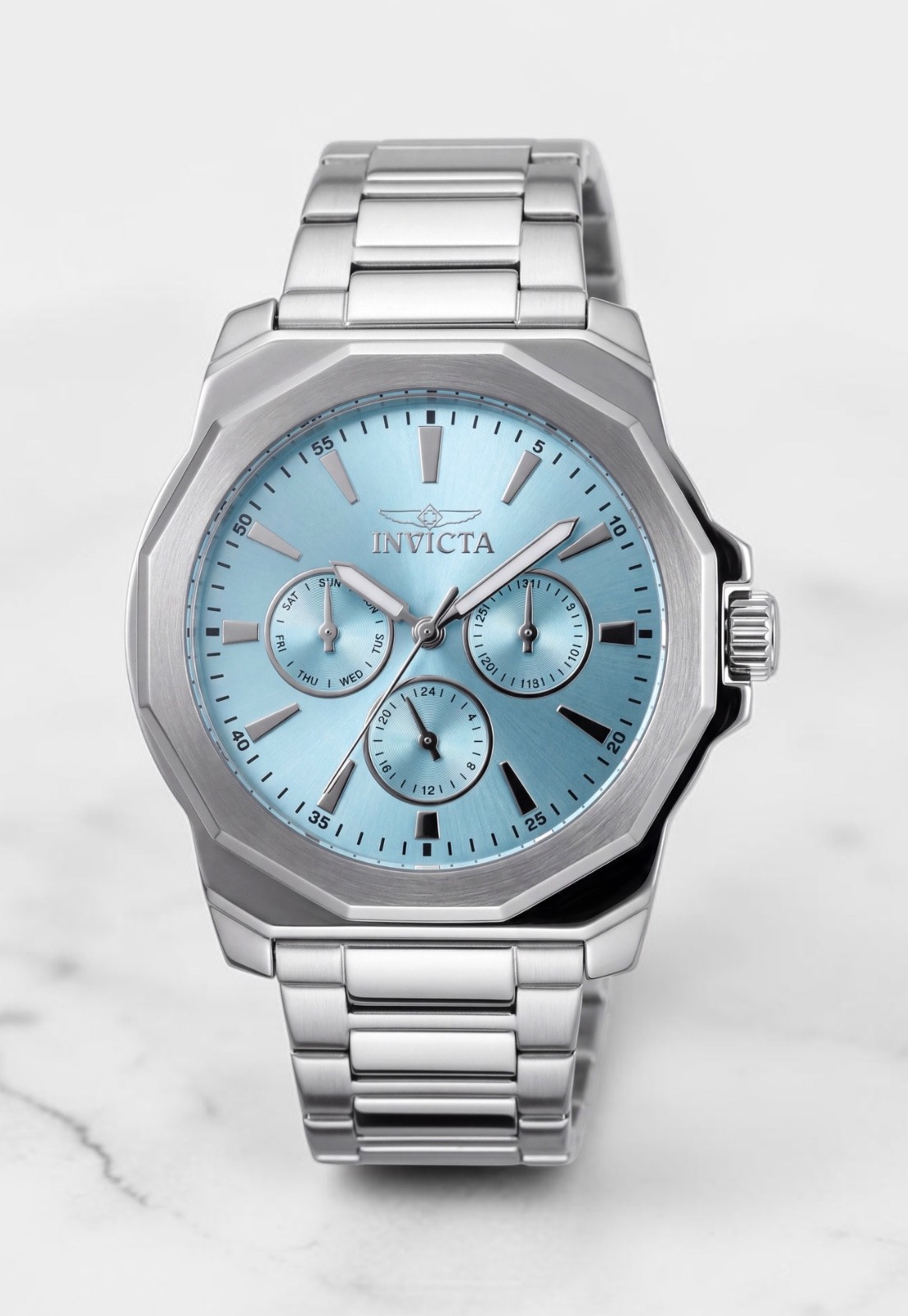 Invicta Speedway 48913 Men's 42mm Light Blue Dial Multifunction Quartz Watch