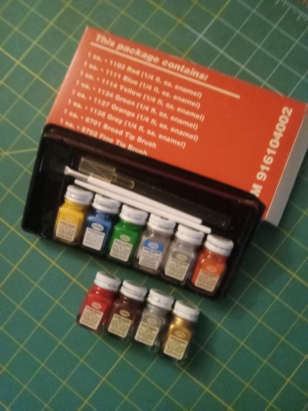 Vtg Testors Enamel Paint Bin