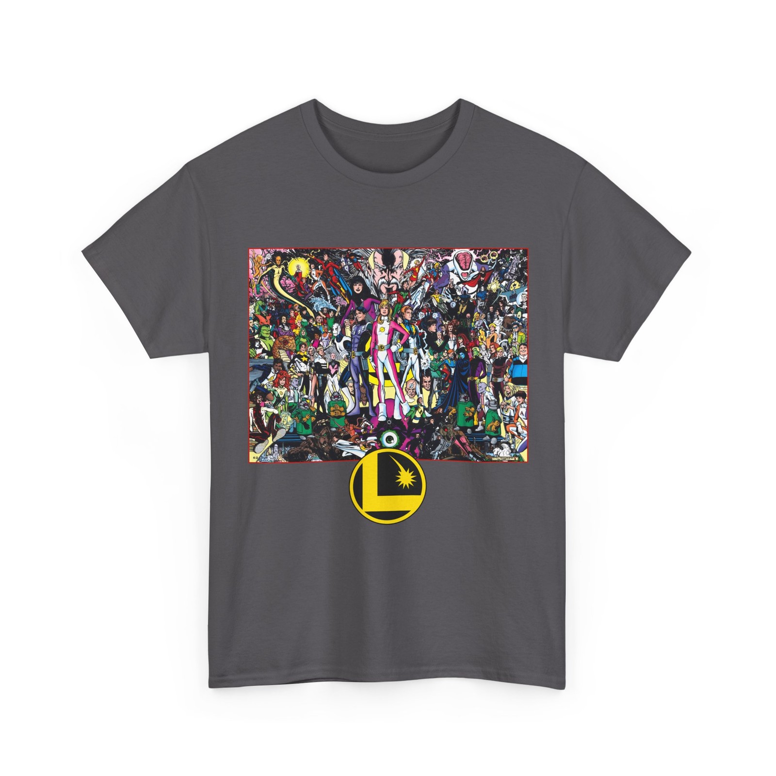 Legion of Super-Heroes T-Shirt DC Comics Phil Jimenez Art Vintage-Style Tee