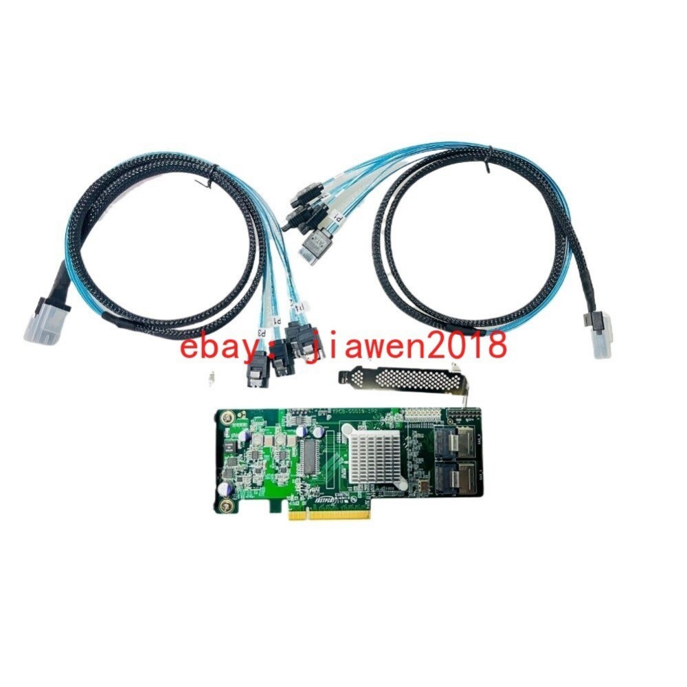 INSPUR 9211-8i 6Gbps HBA LSI FW:P20 IT Mode ZFS FreeNAS unRAID+2* SATA cable US