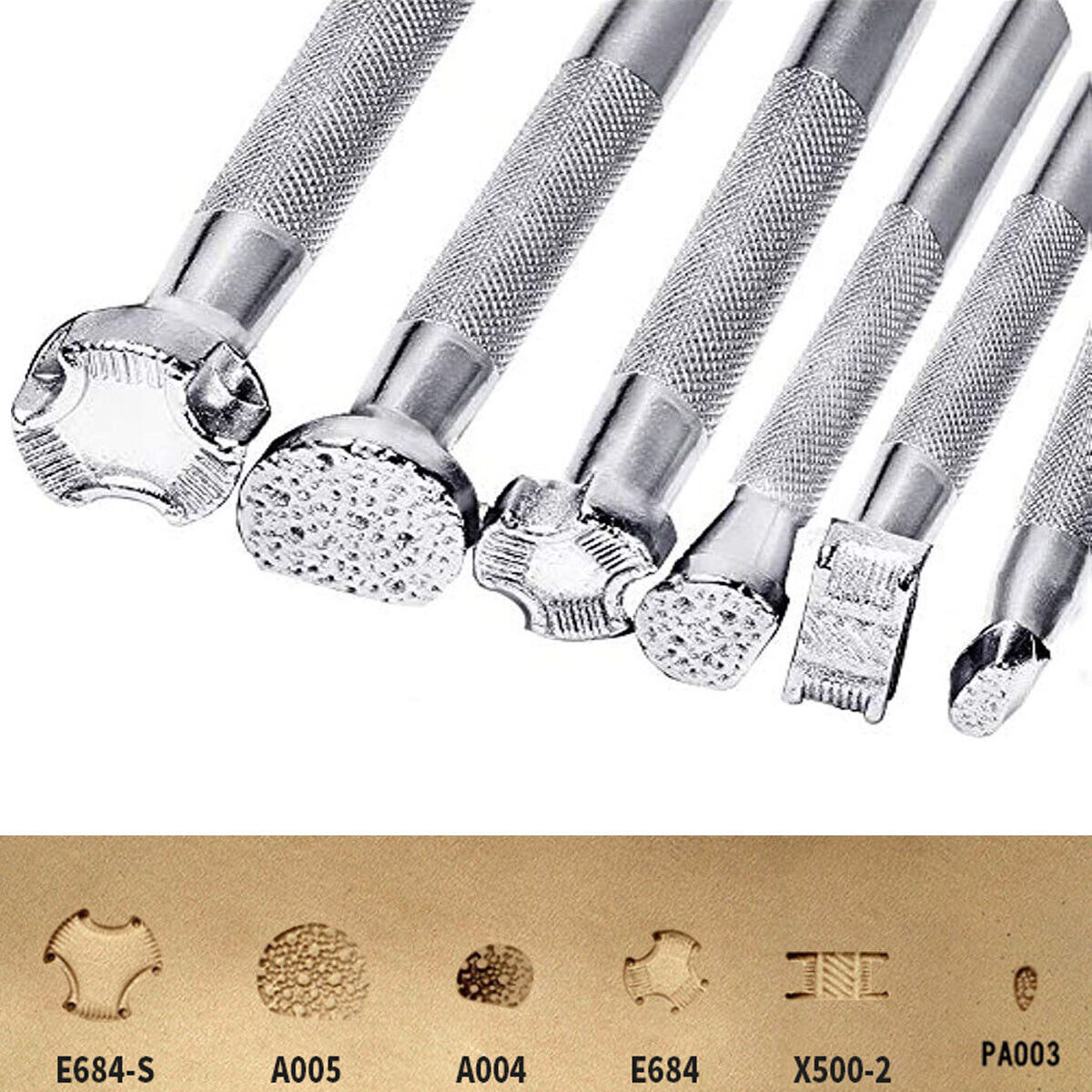 Leather Stamps Tools Working Saddle Making Set Carving Craft Stamps Punch Tool