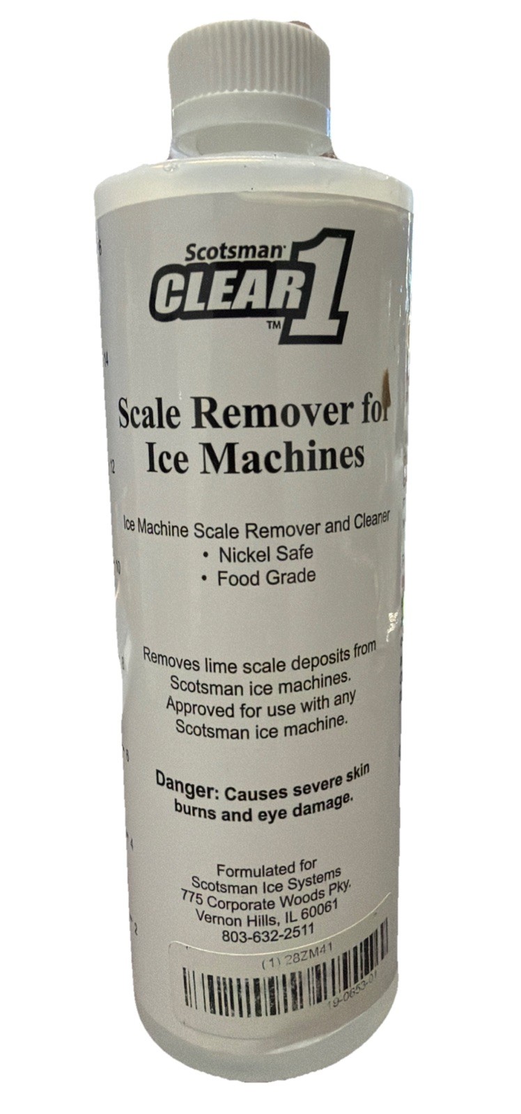 Scotsman Clear 1 Scale Remover & Cleaner for Ice Machines 19-0653-01  (16oz)