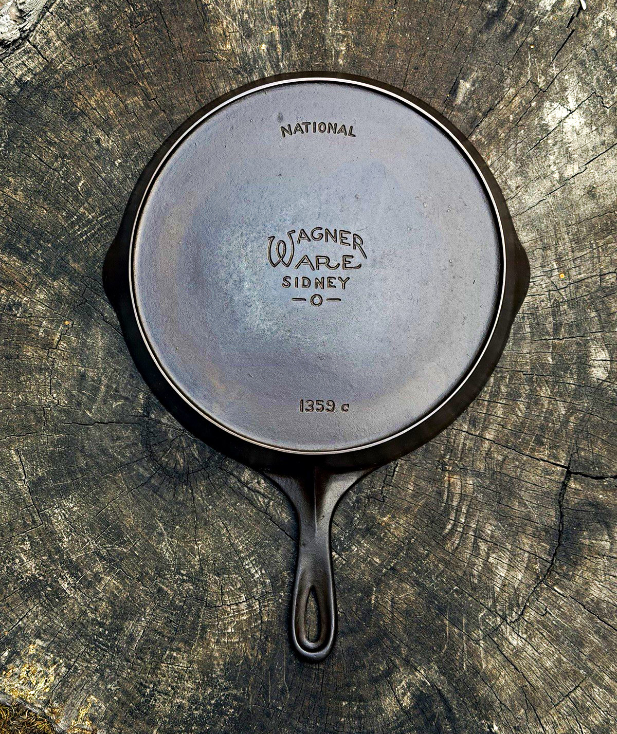 Vintage National Wagner Ware Sidney O No. 9 1359c Cast Iron Skillet Vintage National Wagner Ware Sidney O No. 9 1359c Cast Iron Skillet