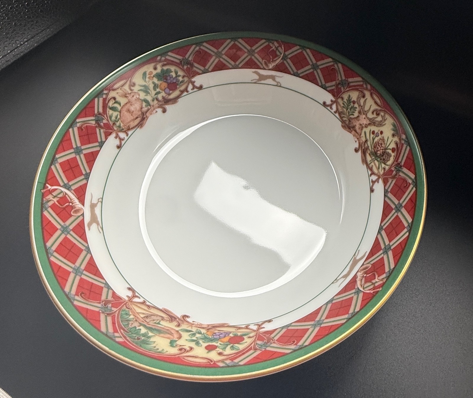 Noritake Royal Hunt 3930 7 in Cereal Soup Bowls Set of 2 Sri Lanka