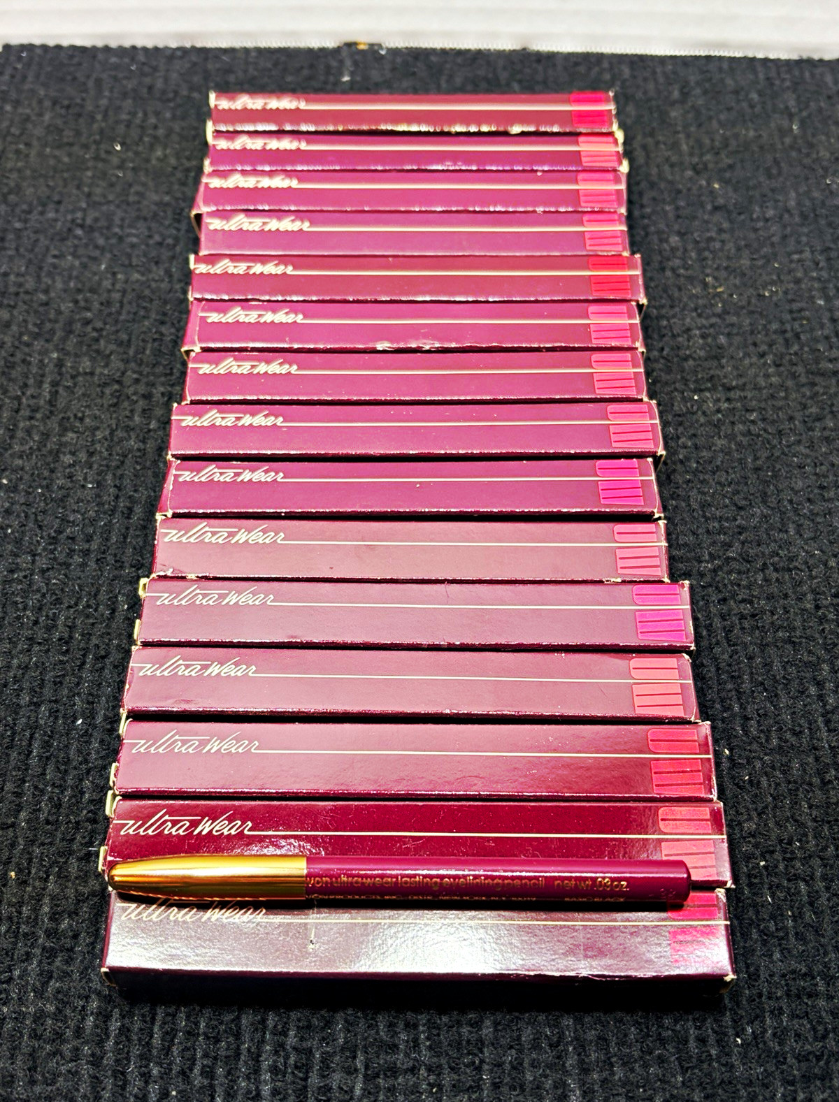 Vintage Avon Ultra Wear Lot 15 Eye Lip Brow Pencils Unused NOS Boxed 1980s