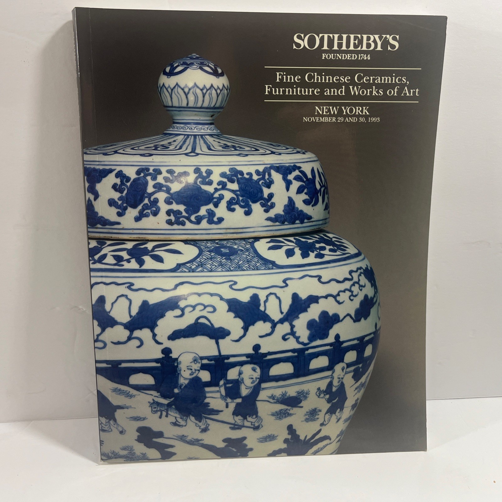 Sotheby’s Fine Chinese Ceramics , Furniture & Works Of Art Catalogue 11/29/83 Sotheby’s Fine Chinese Ceramics , Furniture & Works Of Art Catalogue 11/29/83