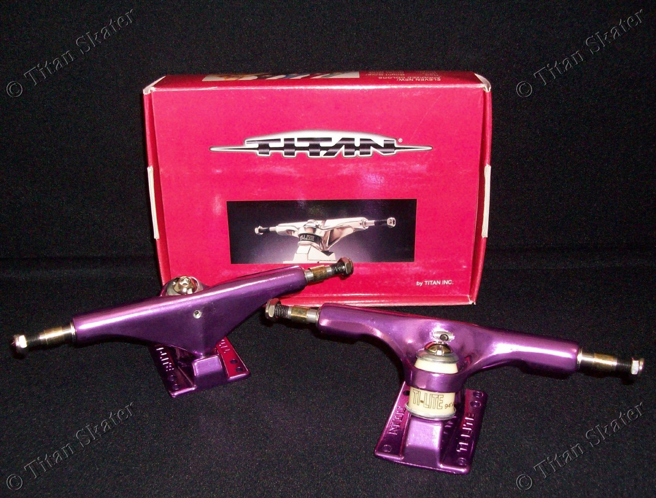 TITAN TI-LITES 5.75 146mm Skateboard Trucks Pair 8.5 Axle fits 8.25-8.75