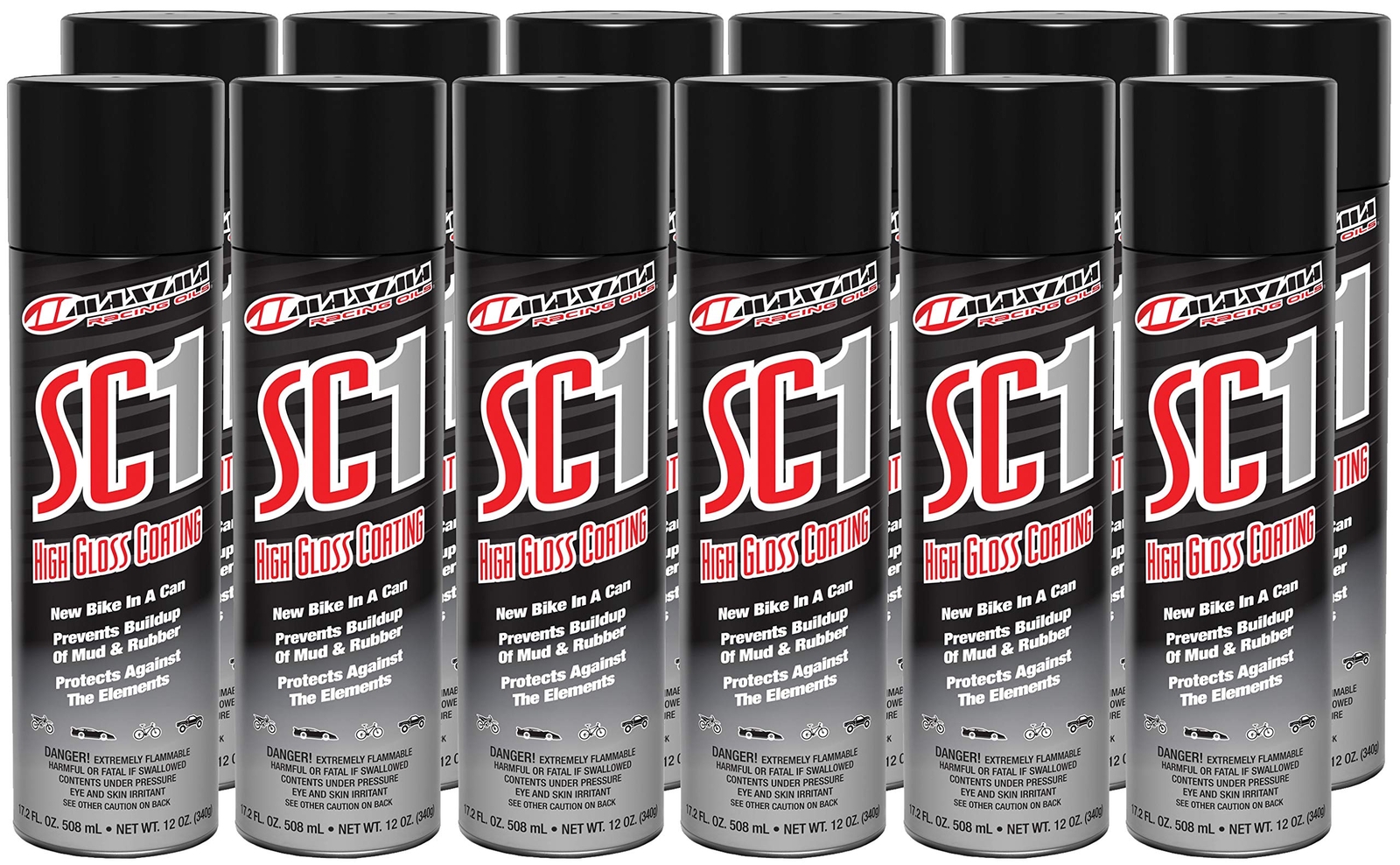 SC1 High Gloss Clear Coat 144 Ounces Pack of 12 for Powersports Vehicles SC1 High Gloss Clear Coat 144 Ounces Pack of 12 for Powersports Vehicles
