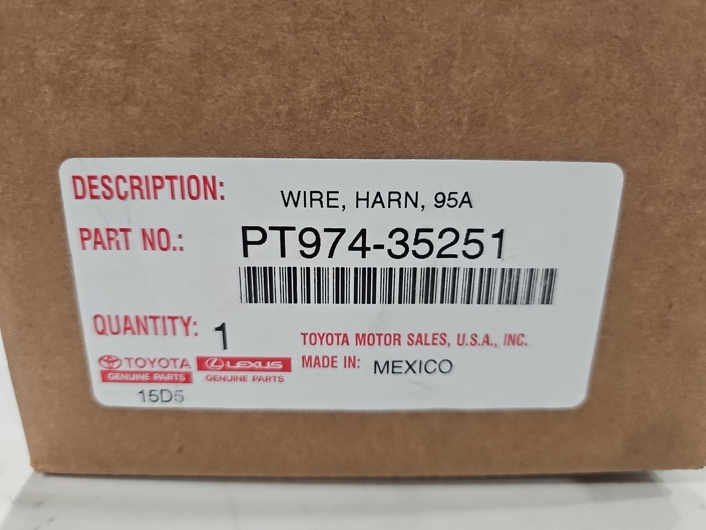 2024-Present Genuine OEM Toyota Tacoma PROWiring Harness PT974-35251 2024-Present Genuine OEM Toyota Tacoma PROWiring Harness PT974-35251