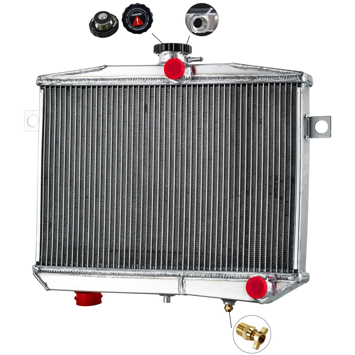 4 Row Aluminum Radiator Volvo Amazon/P1800 MT 1959-1970