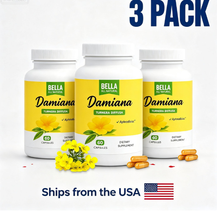 3pc Bella All Na tural Da miana Leaves Dietary Supplement,60ct 3pc Bella All Na tural Da miana Leaves Dietary Supplement,60ct