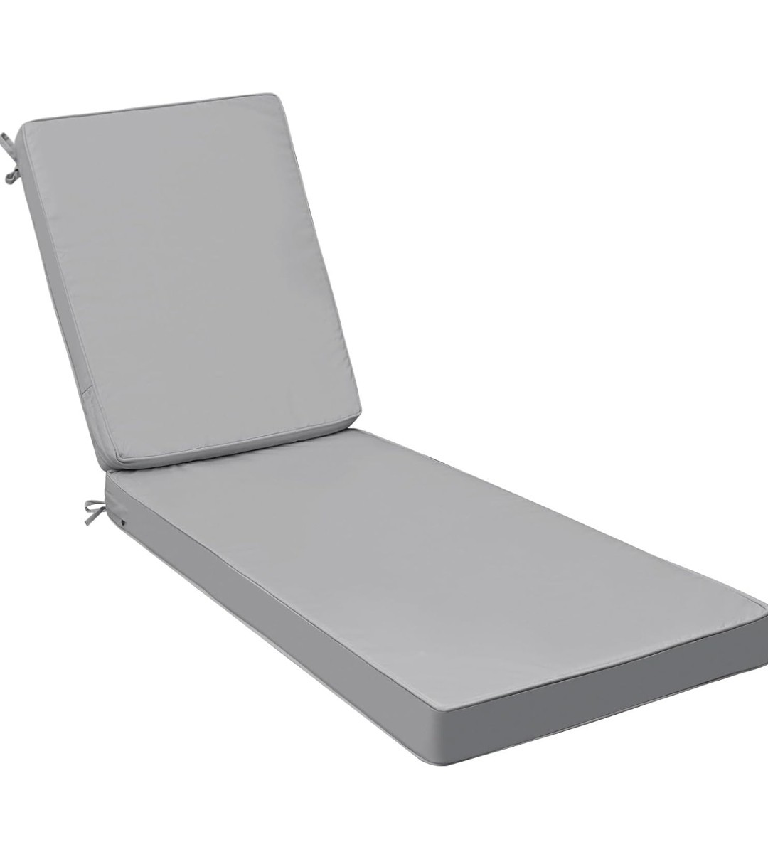 AAAAAcessories Outdoor Chaise Lounge Cushions, Waterproof, 1pack Gray