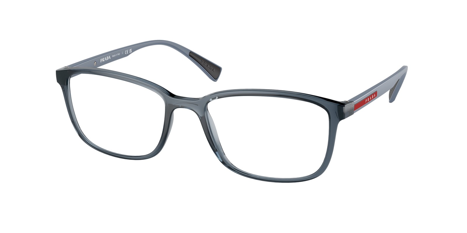 Prada Linea Rossa PS 4 IV Lifestyle Transparent Azure CZH1O1 Size 55 Eyeglasses