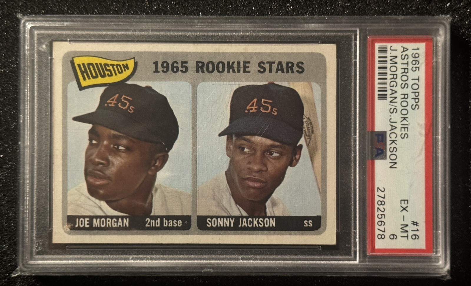 1965 Topps Joe Morgan #16 PSA 6 RC HOF 1965 Topps Joe Morgan #16 PSA 6 RC HOF
