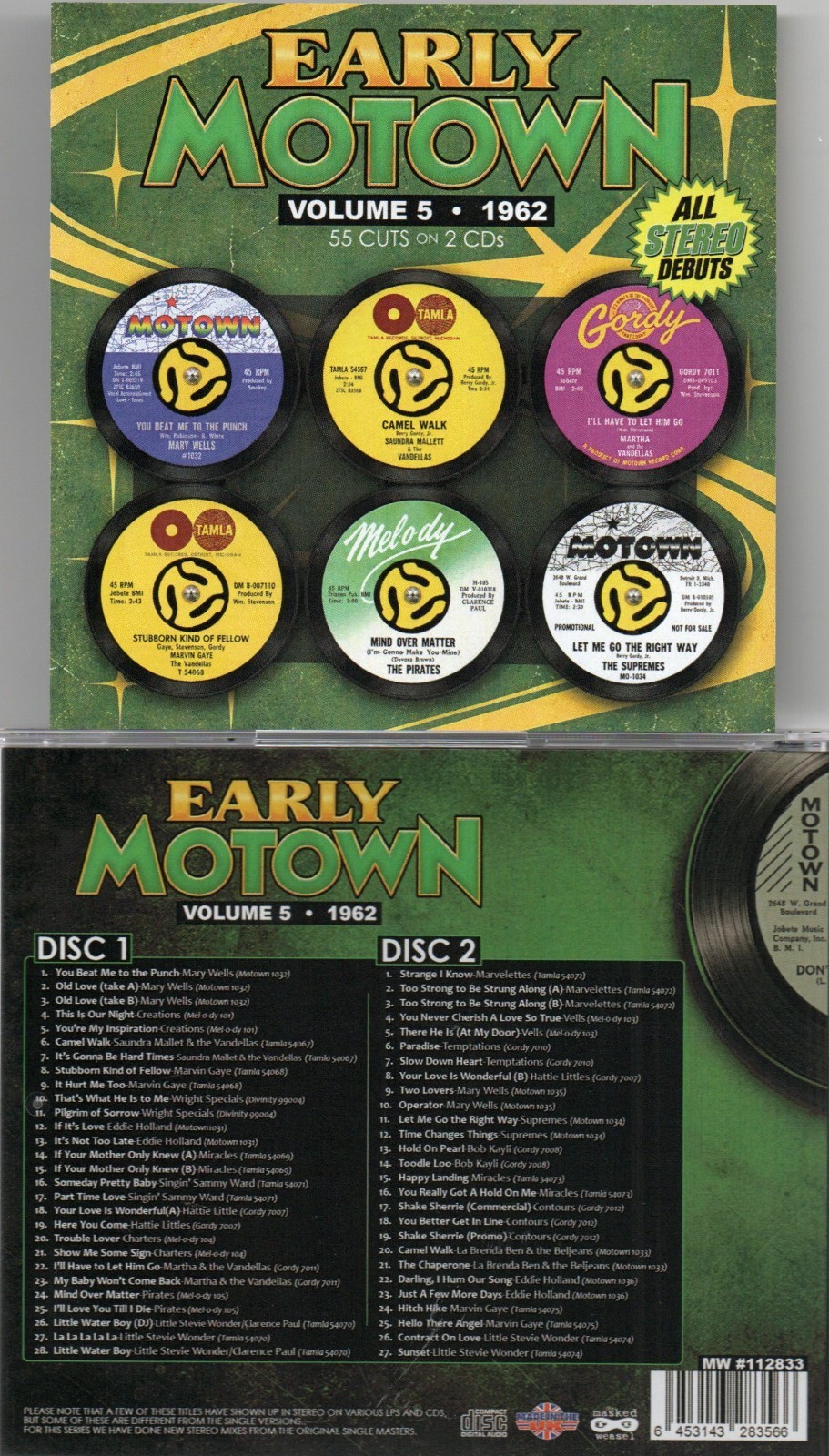 EARLY MOTOWN VOL. 5 1962 55 CUTS/2 CDS ALL STEREO DEBUTS UK IMPORT EARLY MOTOWN VOL. 5 1962 55 CUTS/2 CDS ALL STEREO DEBUTS UK IMPORT
