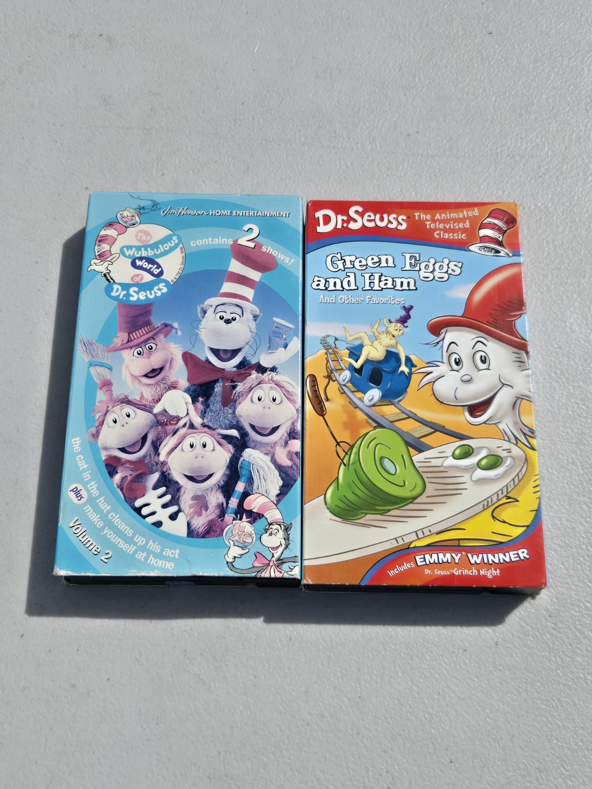 Dr. Seuss Lot of 2 Vintage VHS ~ Green Eggs And Ham, Wubbulous World Vol 2 Dr. Seuss Lot of 2 Vintage VHS ~ Green Eggs And Ham, Wubbulous World Vol 2