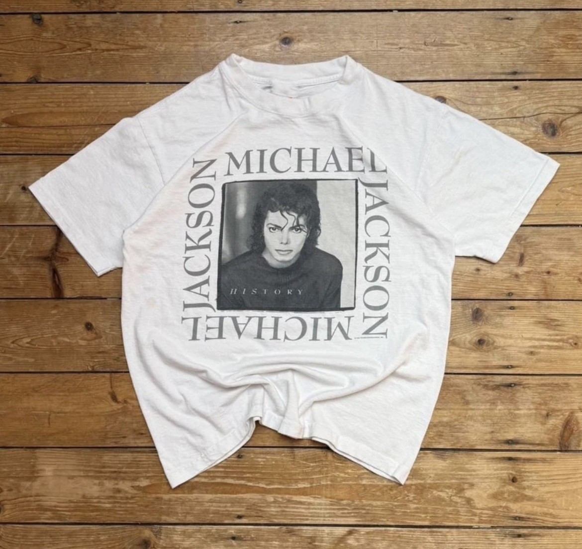 Vintage 1995 Michael Jackson King of Pop History Tour T-Shirt S-5XL Vintage 1995 Michael Jackson King of Pop History Tour T-Shirt S-5XL