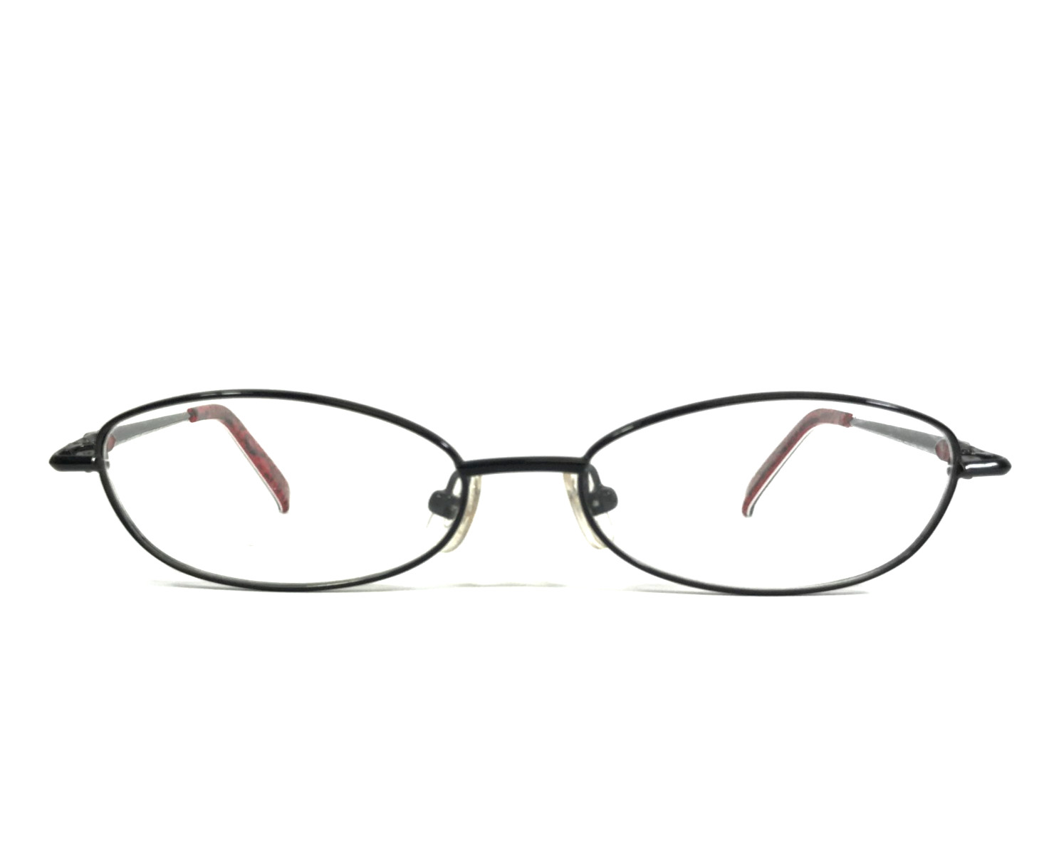 Vintage Valentino Petite Eyeglasses Frames 5496 0Q48 Black Red Oval 49-15-130