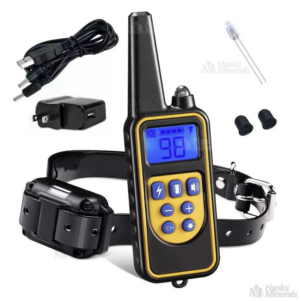 Dog Training Collar 3000FT Remote Rechargeable Shock PET Waterproof Trainer