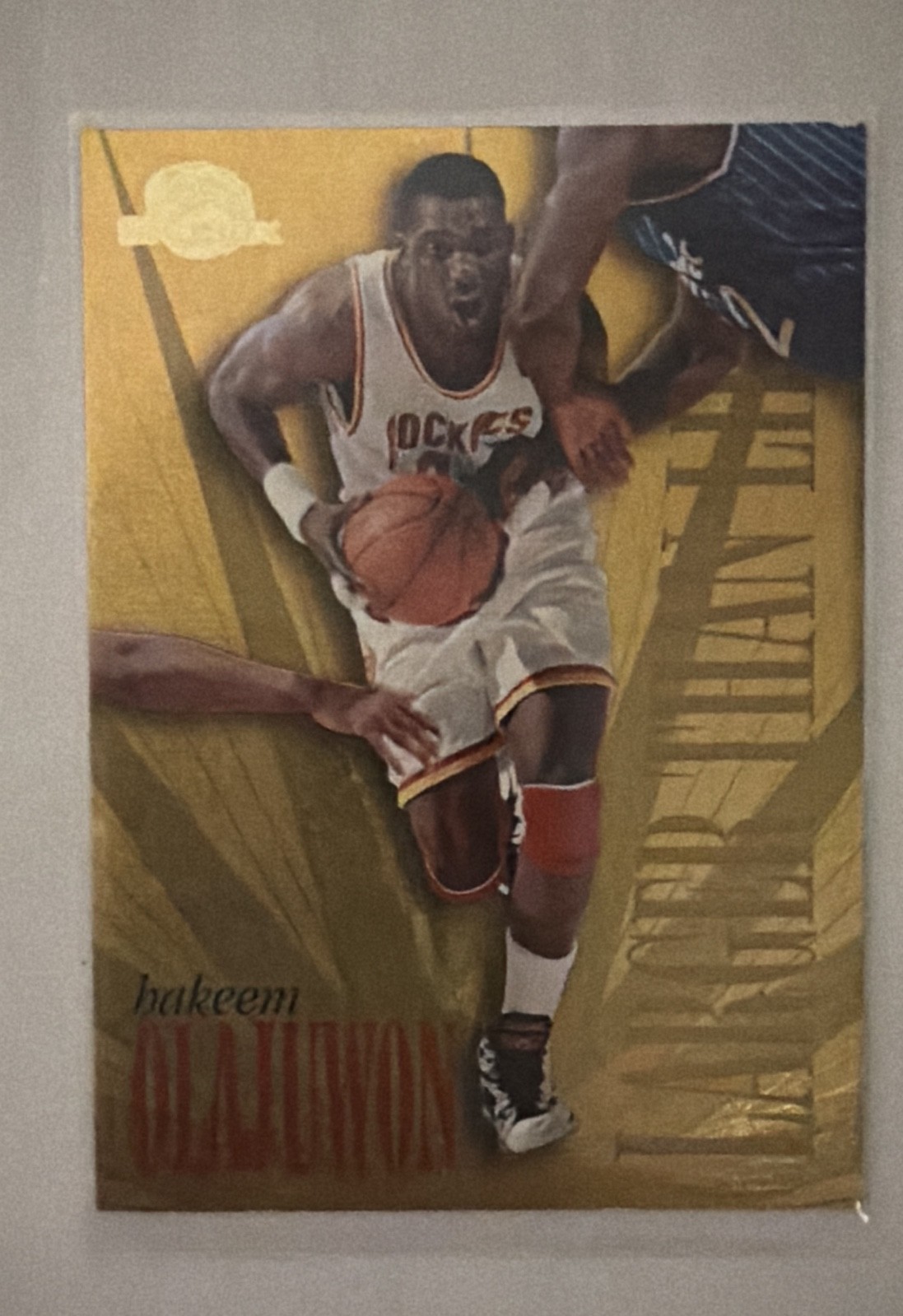 1995-96 Skybox Premium - Larger than Life Hakeem Olajuwon #L4 1995-96 Skybox Premium - Larger than Life Hakeem Olajuwon #L4