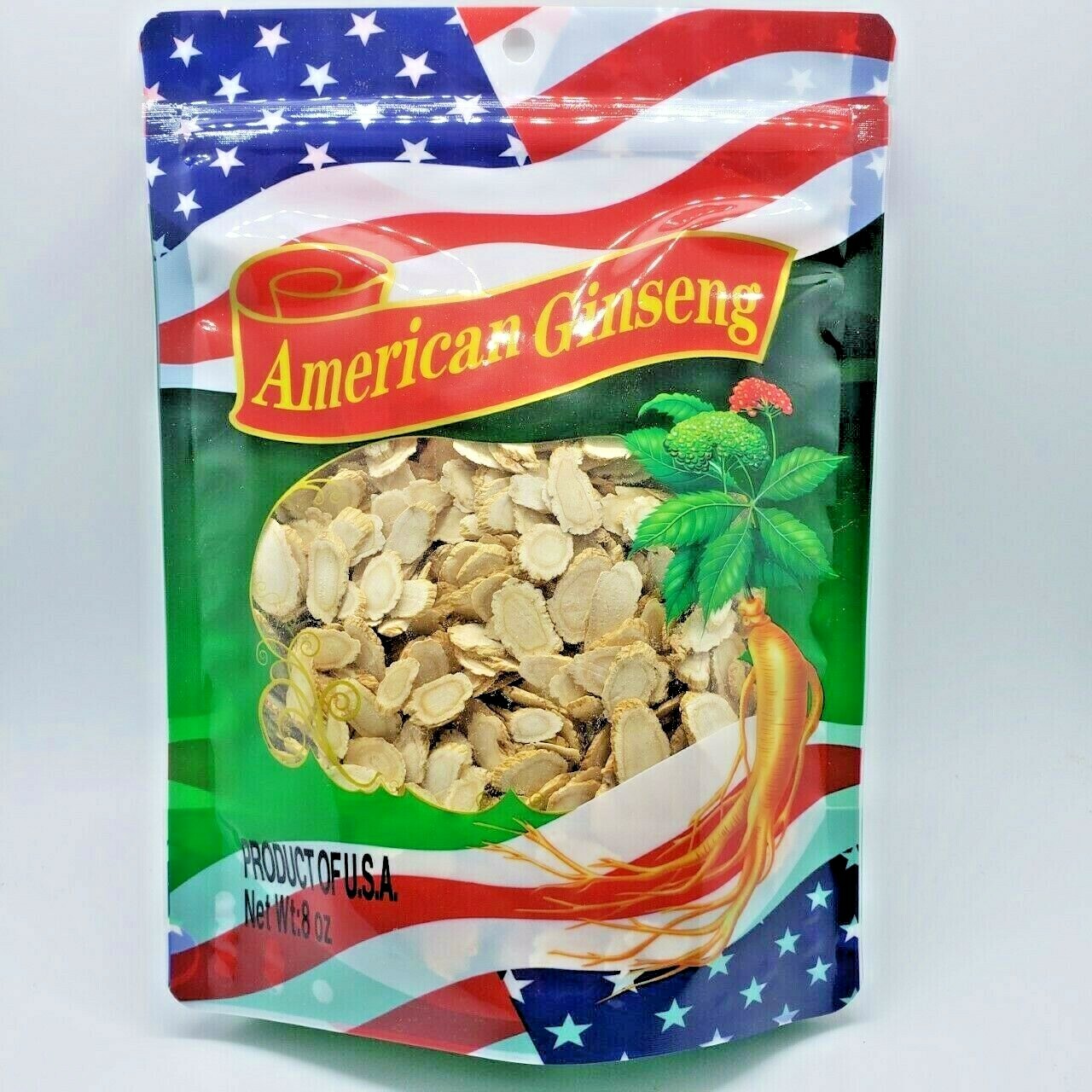 4oz-16oz 100% Hand Selected American Ginseng Slice Root Ginseng Slice 美国花旗参片