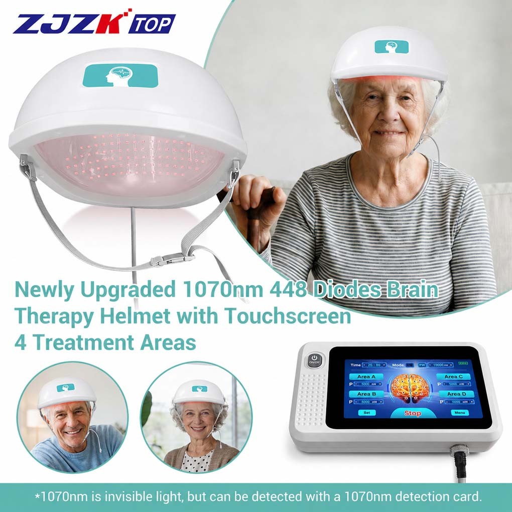 1070nm 448 Diodes Near Infrared Brain Helmet for Parkinson, Alzheimer & Memory